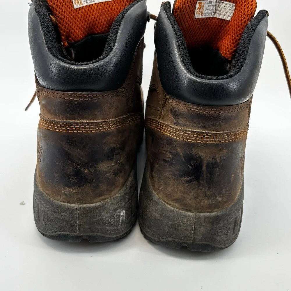 Timberland PRO Helix HD 6in Composite Toe Waterproof Boots Mens Size 13 W Brown